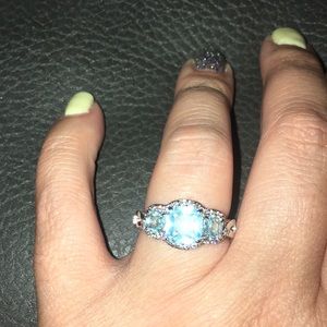Baby blue topaz Ring